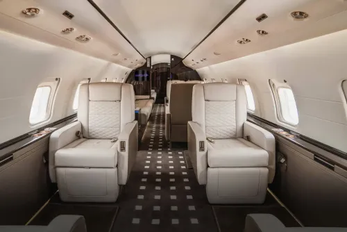 Interior of a Set Jet semi-private jet